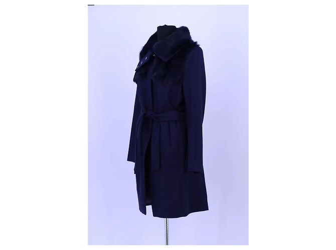 Abrigo de lana azul Pinko - vista 2
