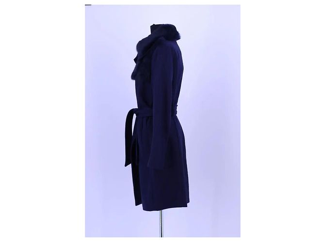 Abrigo de lana azul Pinko - vista 3