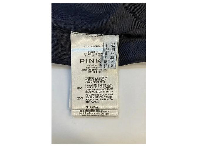 Abrigo de lana azul Pinko - vista 6