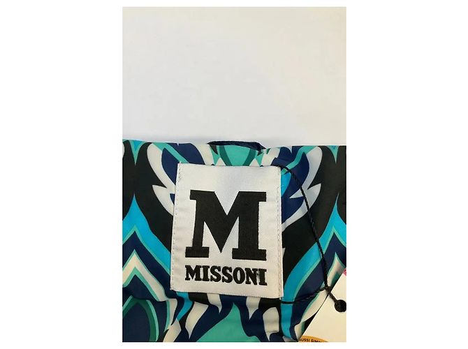 Missoni Piumino in lana blu - vista 5