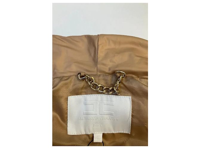 Chaqueta acolchada beige Elisabetta Franchi - vista 5