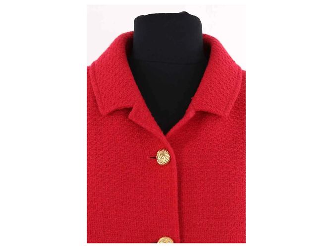 Chanel Completo giacca e gonna rosso - vista 2