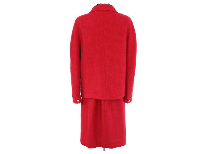 Chanel Completo giacca e gonna rosso - vista 4