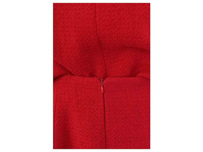 Chanel Completo giacca e gonna rosso - vista 6