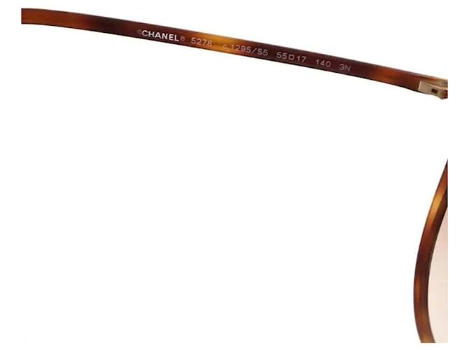 Gafas de sol Chanel marrones de plástico Castaño - vista 5