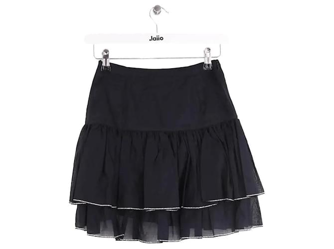 Minifalda de algodón negra Alexandre Vauthier Negro - vista 3