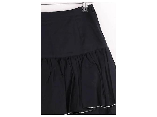 Minifalda de algodón negra Alexandre Vauthier Negro - vista 4