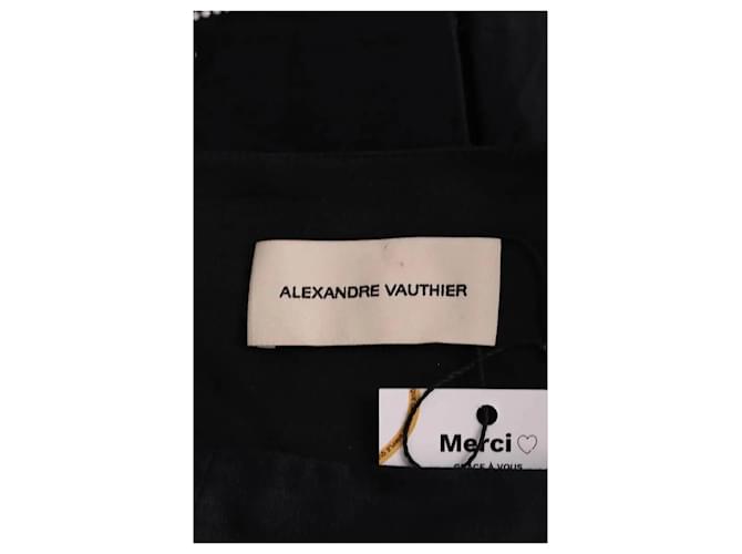 Minifalda de algodón negra Alexandre Vauthier Negro - vista 5