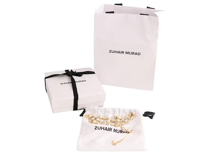 Zuhair Murad Bracciale da matrimonio dorato D'oro - vista 6