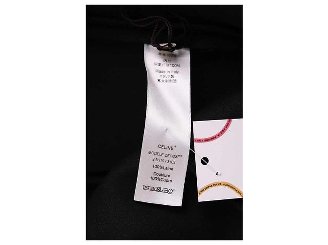 Blazer de lana negro Céline - vista 7