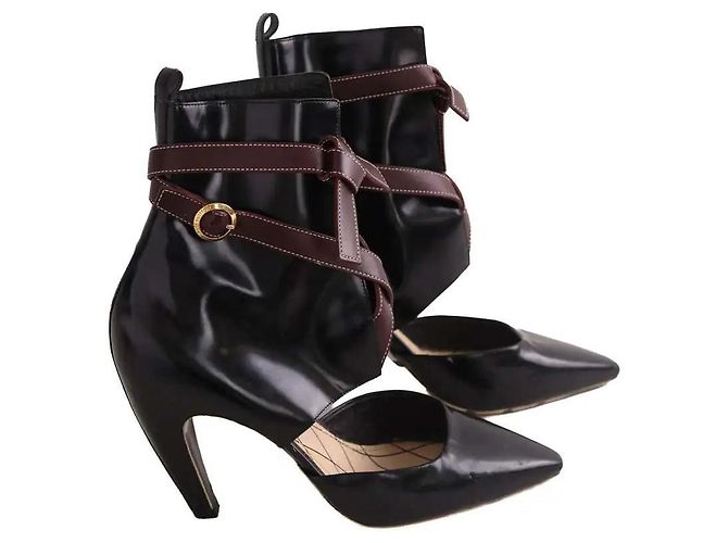 Décolleté Louis Vuitton in pelle nera taglia 39 Nero - vista 3