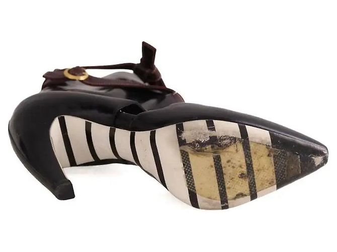 Décolleté Louis Vuitton in pelle nera taglia 39 Nero - vista 6