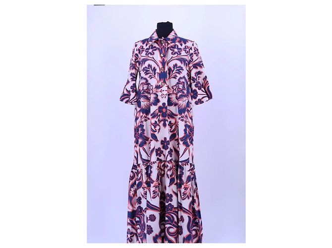 Autre Marque La DoubleJ Baumwollkleid Weiß - Ansicht 2