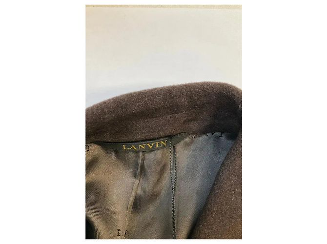 Lanvin Brown Wool Coat - view 5