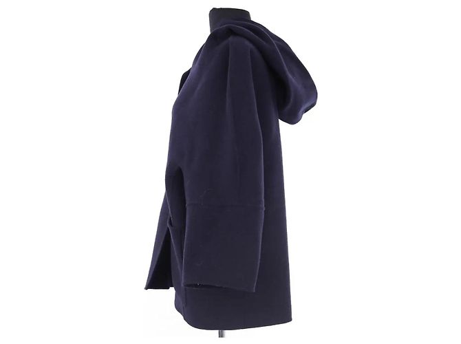 Abrigo Max Mara de lana azul marino - vista 3