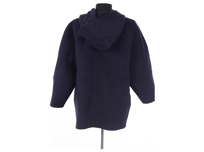Abrigo Max Mara de lana azul marino - vista 4