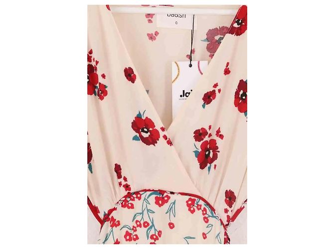 Vestido Ba&Sh de viscosa beige - vista 2