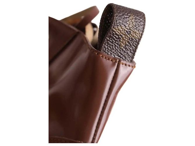 Stivaletti con lacci in pelle marrone Louis Vuitton - vista 7