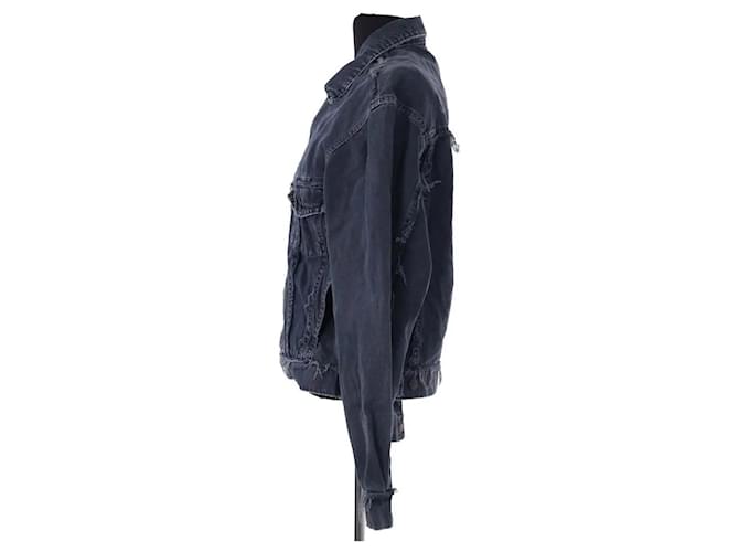 Chaqueta Iro de algodón azul - vista 3