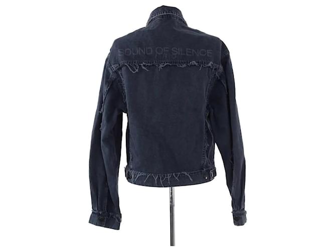 Chaqueta Iro de algodón azul - vista 4