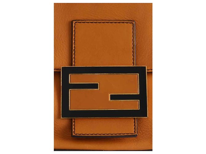 Baguette Fendi Bolsa de ombro camel Camelo - vista 6
