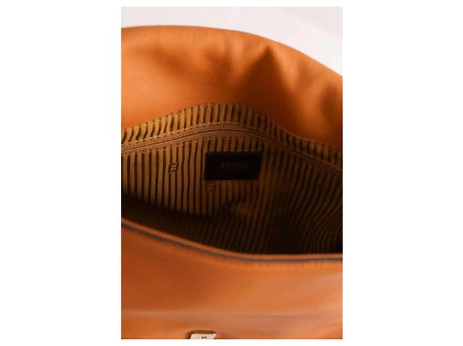 Baguette Fendi Bolsa de ombro camel Camelo - vista 7