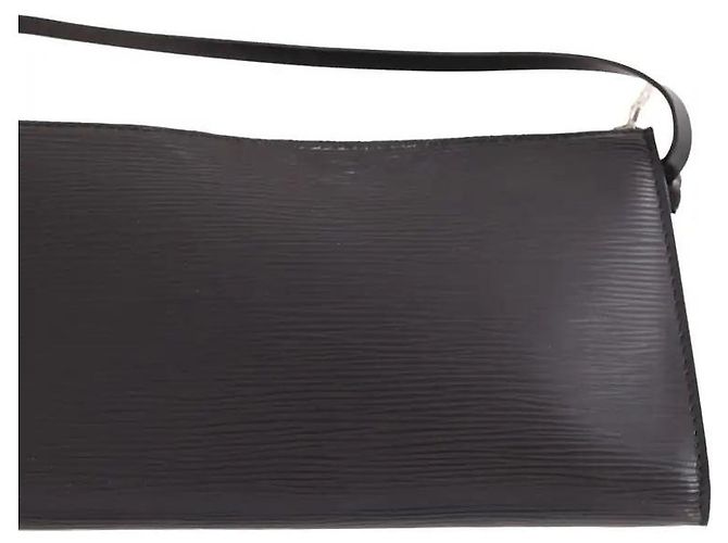 Clutch Louis Vuitton Epi in pelle nera Nero - vista 3