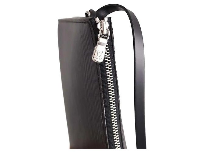 Clutch Louis Vuitton Epi in pelle nera Nero - vista 5