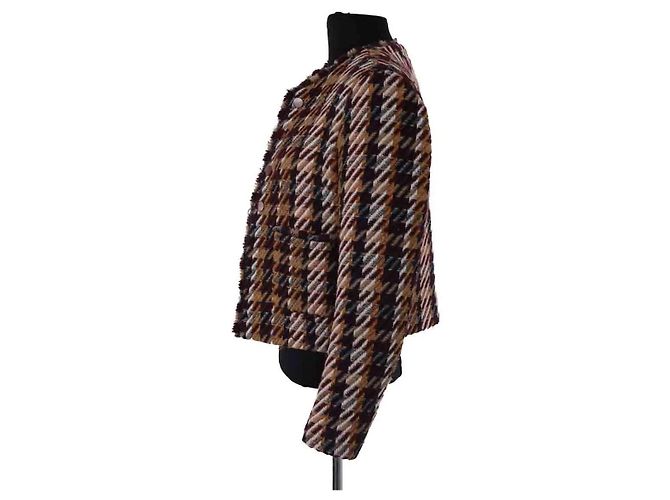 Sandro multicolor wool jacket Multiple colors - view 3