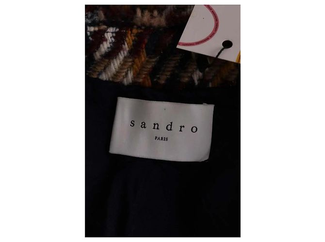 Sandro multicolor wool jacket Multiple colors - view 5