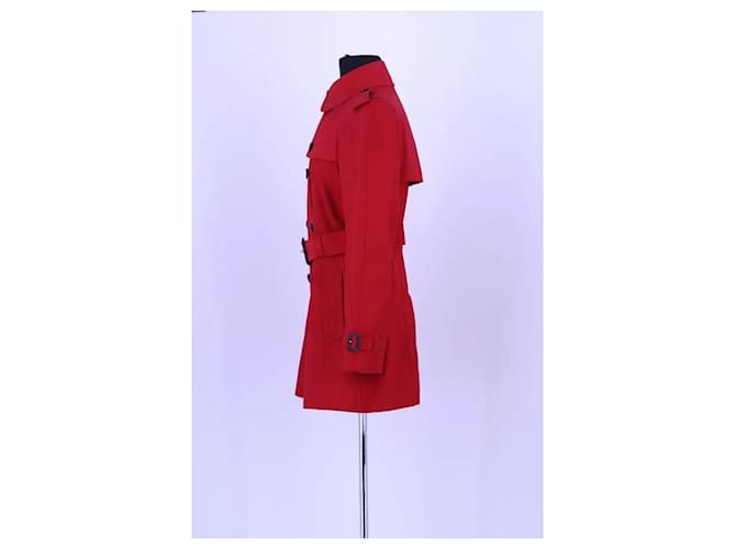 Burberry Gabardina de algodón roja - vista 3