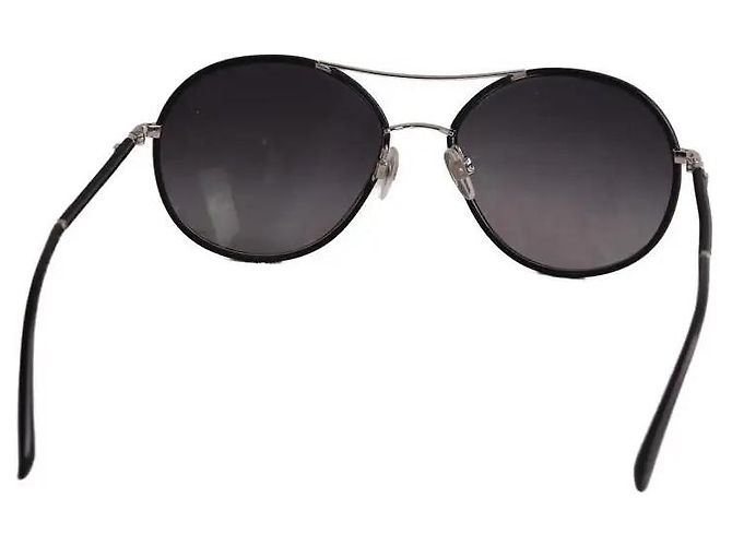 Gafas de sol Chanel negras de metal Negro - vista 3