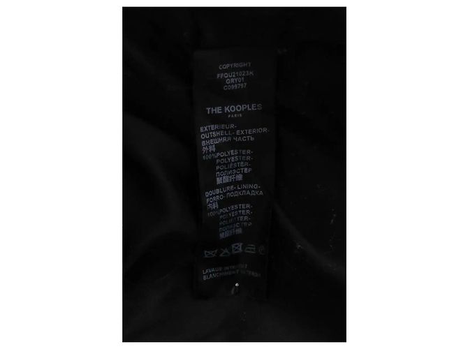 Abrigo gris de sintético The Kooples - vista 6