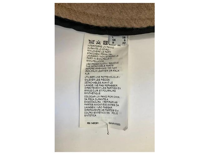 Abrigo de lana beige Pinko - vista 6