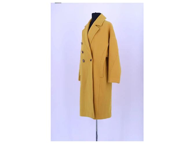 Abrigo de lana amarillo Pinko - vista 2