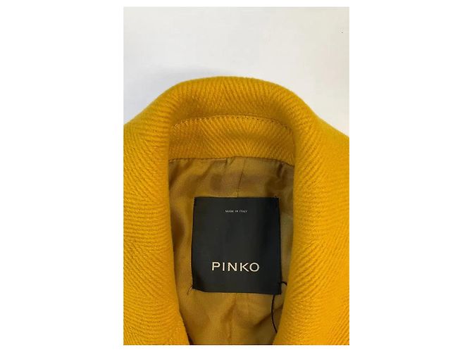 Abrigo de lana amarillo Pinko - vista 5