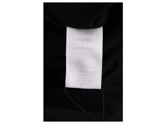 Vestido Maje preto em viscose - vista 5