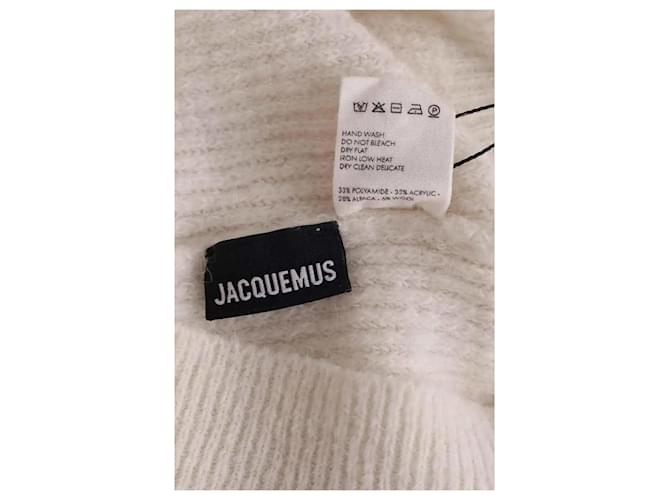 Jacquemus Strickjacke aus Wolle weiß - Ansicht 5