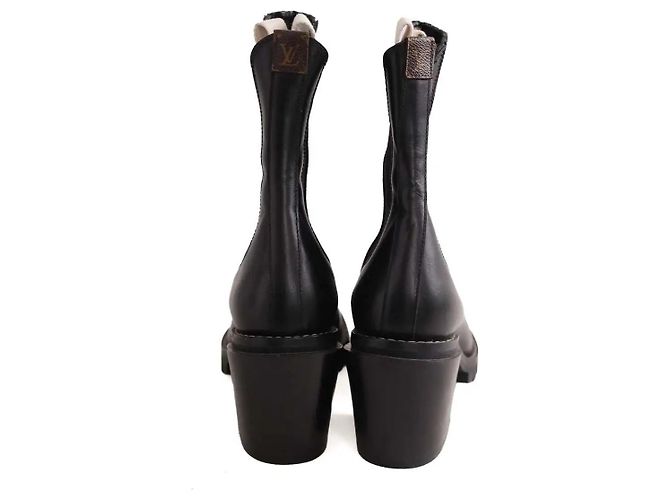 Louis Vuitton Lederstiefel Schwarz Größe 40 - Ansicht 2