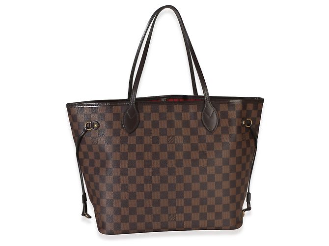 Louis Vuitton Damier Ebene Canvas Neverfull MM Marrone - vista 4