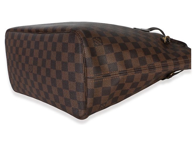 Louis Vuitton Damier Ebene Canvas Neverfull MM Marrone - vista 6