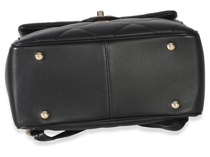 Gabrielle Zaino Chanel Black Quilted Lambskin CC Easy Carry Nero - vista 6