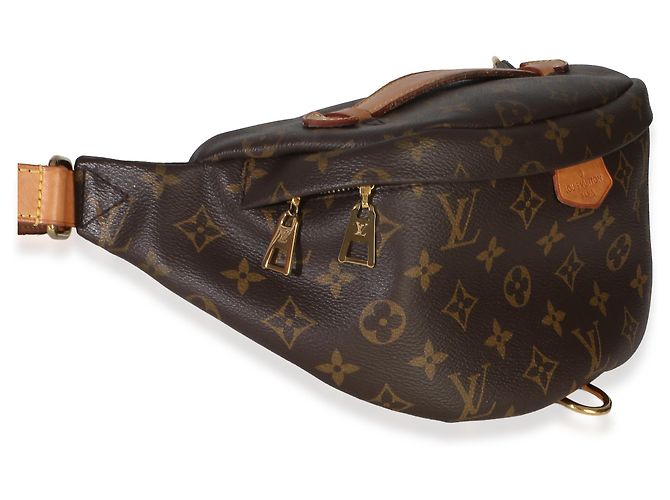 Bumbag in tela Monogram Louis Vuitton Marrone - vista 4