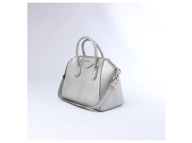 Borsa a mano 2Way in pelle Givenchy Antigona Argento Nero - vista 2