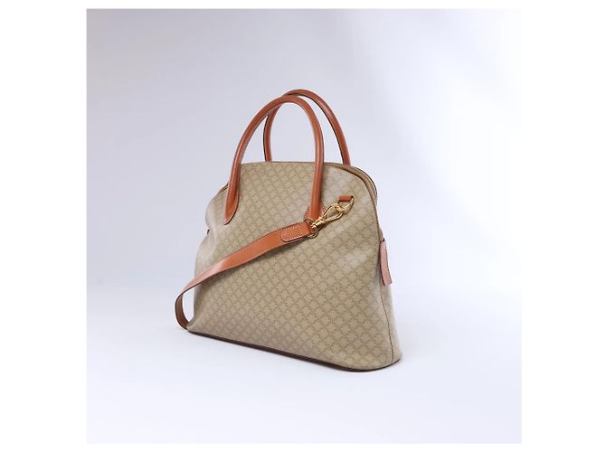 Céline Borsa a 2 vie in tela Macadam e pelle Celine, beige - vista 2