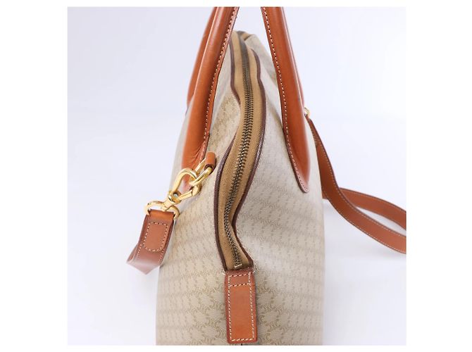 Céline Borsa a 2 vie in tela Macadam e pelle Celine, beige - vista 5