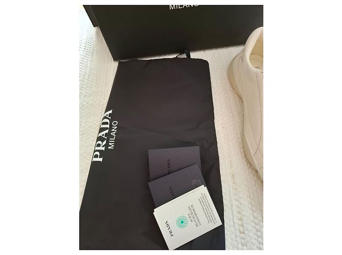 Prada Re-Edition Nappa Leder Sneaker Weiß - Ansicht 10