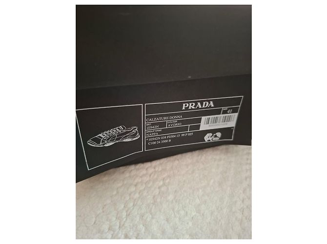 Prada Re-Edition Nappa Leder Sneaker Weiß - Ansicht 12