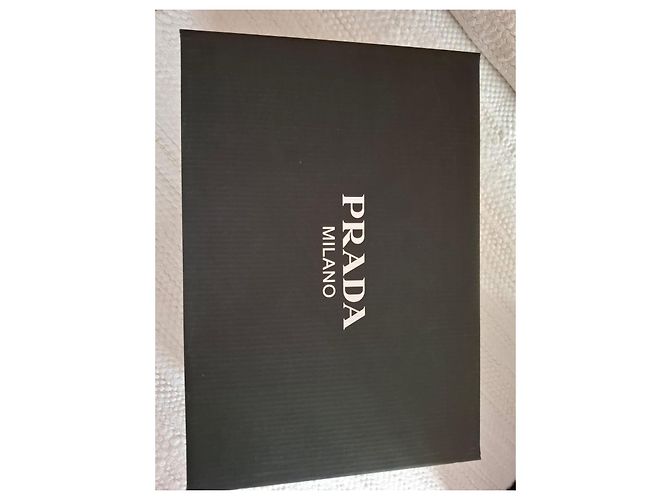 Prada Re-Edition Sneakers in pelle nera Nero - vista 13
