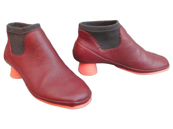Autre Marque Botas Camper de cuero rojo Roja - vista 2